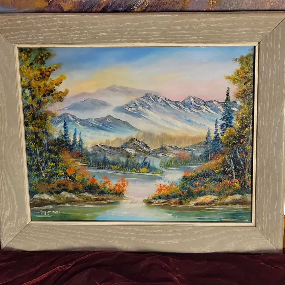 Signed Original Oil On Board By Alice Henderson